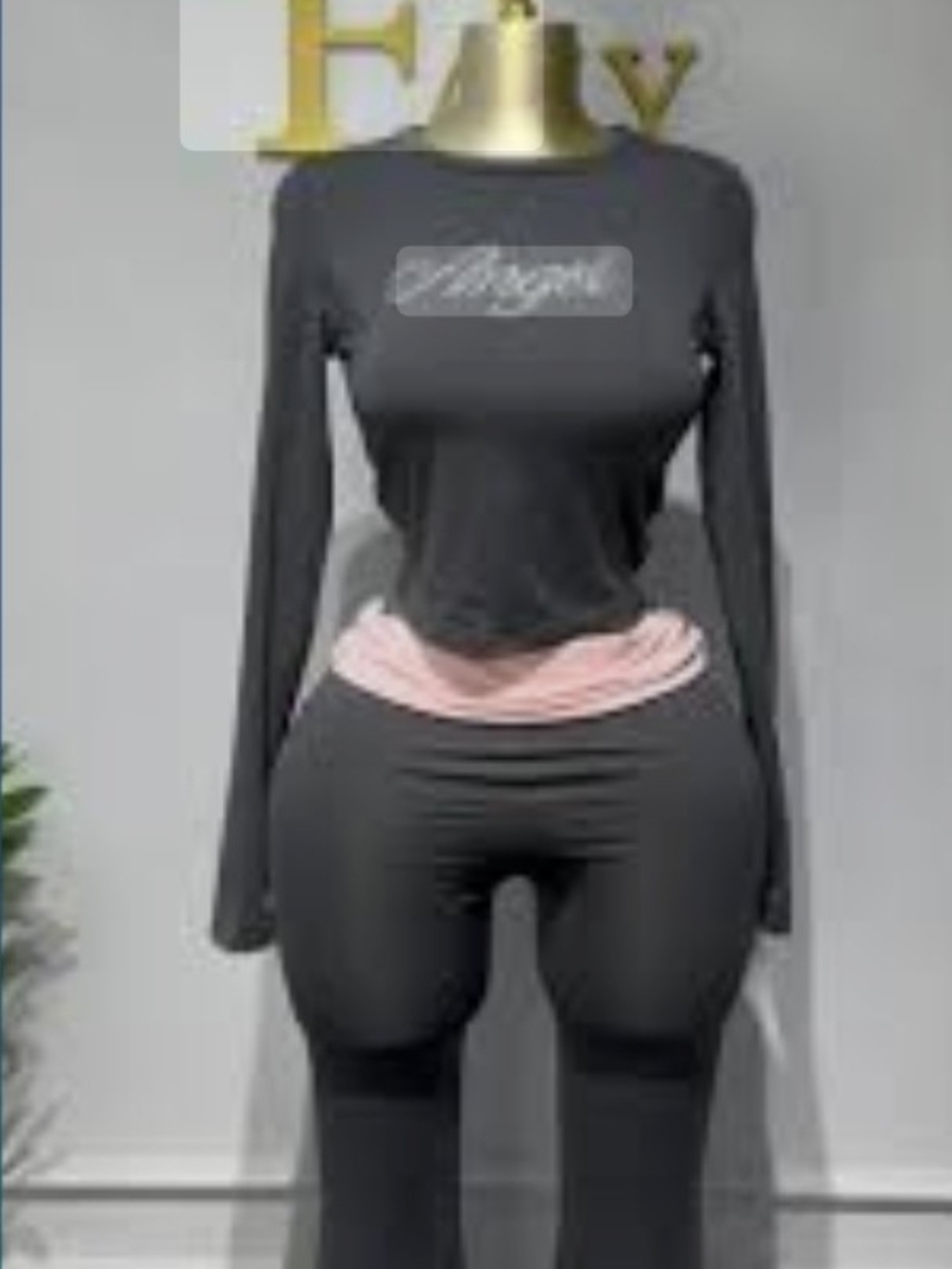 Fashion Nova 3XL "Angel" 2-Piece Crop & Legging